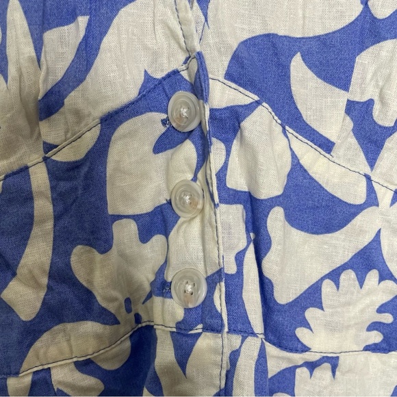 Marine Layer Camila Mini Dress, Twilight Blue Flora, Medium - Picture 9 of 12